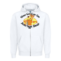 White yogi bear average bear Zipper Hoodie - DesignPulse