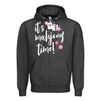 Womens Mahjong Gift For Her Mahjong Player V Neck T Shirt Zipper Hoodie | Teevron