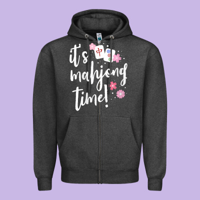 Womens Mahjong Gift For Her Mahjong Player V Neck T Shirt Zipper Hoodie Designed By Designpulse