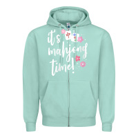 Seafoam womens mahjong gift for her mahjong player v neck t shirt Zipper Hoodie - DesignPulse