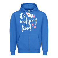 True Royal womens mahjong gift for her mahjong player v neck t shirt Zipper Hoodie - DesignPulse