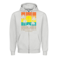 Dove Grey windansea beach california ca surfer surfing surf palm tree Zipper Hoodie - DesignPulse
