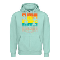 Seafoam windansea beach california ca surfer surfing surf palm tree Zipper Hoodie - DesignPulse
