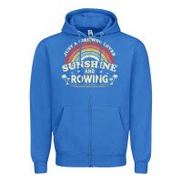 True Royal Rowing  . Just A Girl Who Loves Sunshine And Rowing Zipper Hoodie - DesignPulse