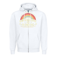 White Rowing  . Just A Girl Who Loves Sunshine And Rowing Zipper Hoodie - DesignPulse