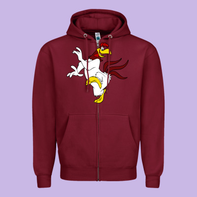 Foghorn Leghorn Looney Zipper Hoodie Designed By Designpulse