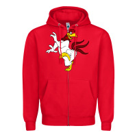 Red foghorn leghorn looney Zipper Hoodie - DesignPulse