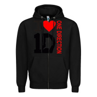 Black one direction Zipper Hoodie - DesignPulse