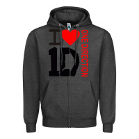 Charcoal Heather one direction Zipper Hoodie - DesignPulse