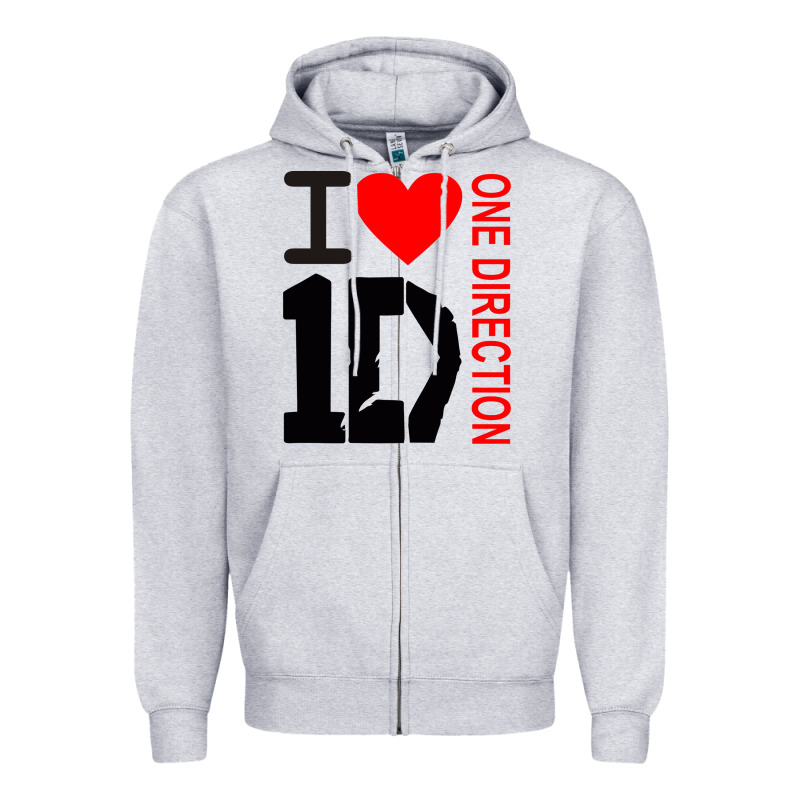 One Direction Zipper Hoodie by DesignPulse | Teevron