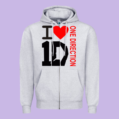 One Direction Zipper Hoodie Designed By Designpulse