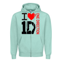 Seafoam one direction Zipper Hoodie - DesignPulse