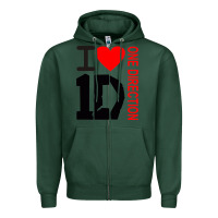 Sports Green one direction Zipper Hoodie - DesignPulse