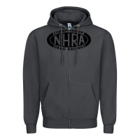 Smoke nhra oval Zipper Hoodie - DesignPulse