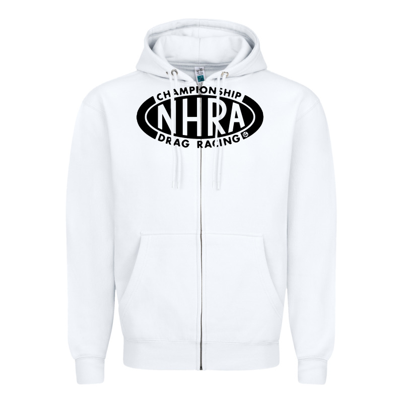 Nhra Oval Zipper Hoodie by DesignPulse | Teevron