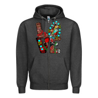 Charcoal Heather christmas love Zipper Hoodie - JahusDesignShop