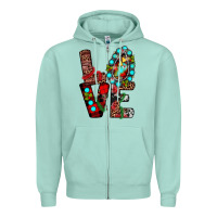 Seafoam christmas love Zipper Hoodie - JahusDesignShop