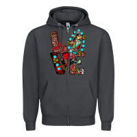 Smoke christmas love Zipper Hoodie - JahusDesignShop