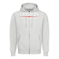 Dove Grey oberlin, conservatory of music Zipper Hoodie - DesignPulse