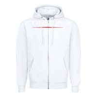 White oberlin, conservatory of music Zipper Hoodie - DesignPulse