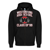 Black westerburg class of 89 (heathers) variant Zipper Hoodie - DesignPulse