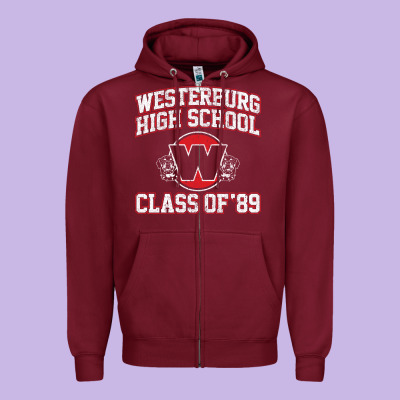 Westerburg Class Of 89 (heathers) Variant Zipper Hoodie Designed By Designpulse