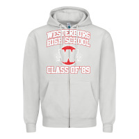Dove Grey westerburg class of 89 (heathers) variant Zipper Hoodie - DesignPulse