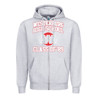 Heather Grey westerburg class of 89 (heathers) variant Zipper Hoodie - DesignPulse