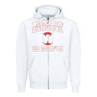 White westerburg class of 89 (heathers) variant Zipper Hoodie - DesignPulse