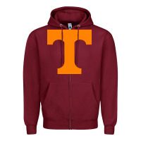 Burgundy tennessee volunteers Zipper Hoodie - DesignPulse