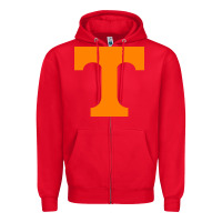Red tennessee volunteers Zipper Hoodie - DesignPulse