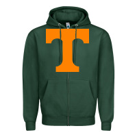 Sports Green tennessee volunteers Zipper Hoodie - DesignPulse