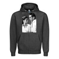 Charcoal Heather humphrey bogart Zipper Hoodie - DesignPulse