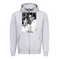 Heather Grey humphrey bogart Zipper Hoodie - DesignPulse