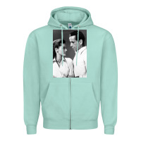 Seafoam humphrey bogart Zipper Hoodie - DesignPulse