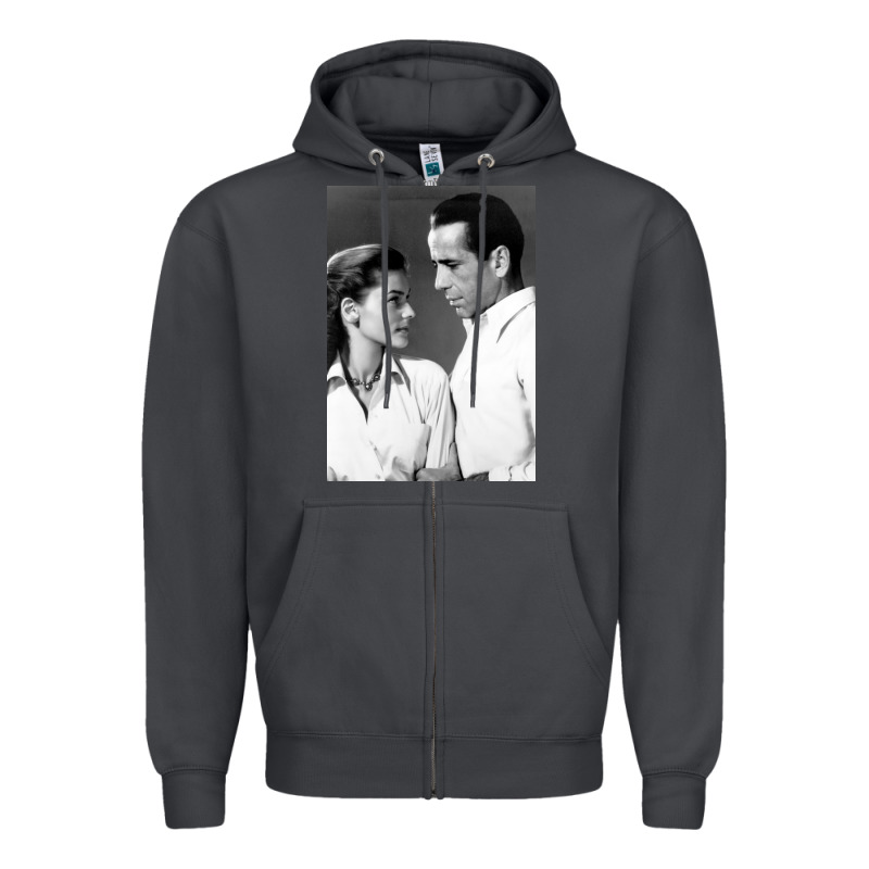 Humphrey Bogart Zipper Hoodie by DesignPulse | Teevron