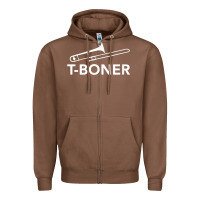 Chestnut funny trombone funny t boner funny t boner tboner Zipper Hoodie - DesignPulse