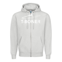 Dove Grey funny trombone funny t boner funny t boner tboner Zipper Hoodie - DesignPulse