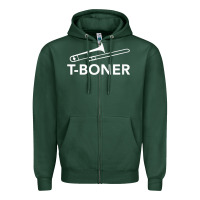 Sports Green funny trombone funny t boner funny t boner tboner Zipper Hoodie - DesignPulse