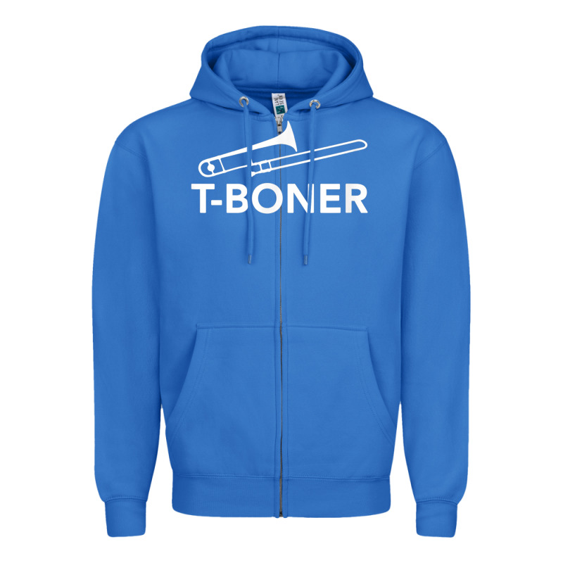 Funny Trombone Funny T Boner Funny T Boner Tboner Zipper Hoodie by DesignPulse | Teevron