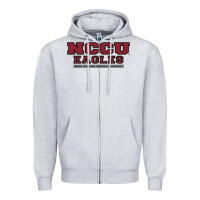 Heather Grey north carolina central Zipper Hoodie - DesignPulse