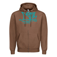 Chestnut fins up jimmy Zipper Hoodie - DesignPulse