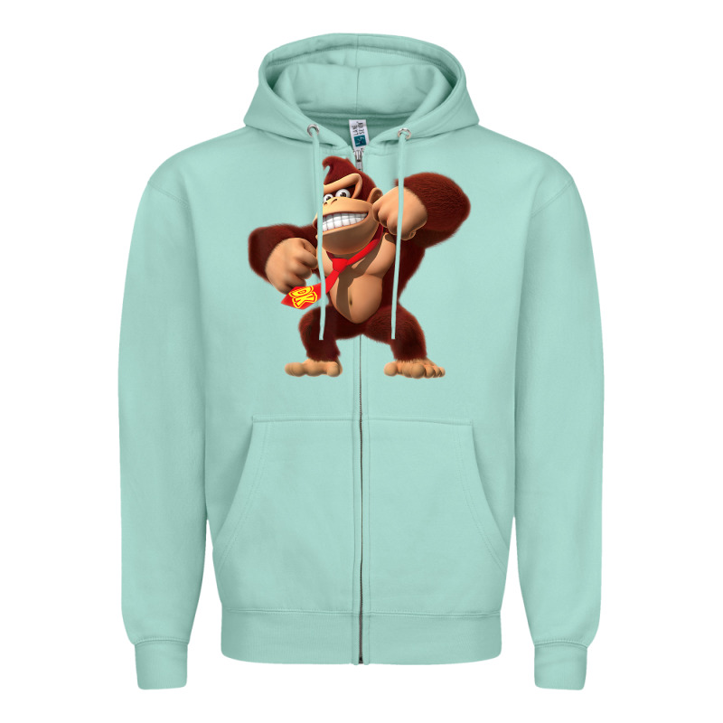 Donkey Kong 3d Poster Zipper Hoodie by DesignPulse | Teevron
