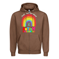 Chestnut autism awareness month t  shirt autism awareness rainbow accept unders Zipper Hoodie - DesignPulse