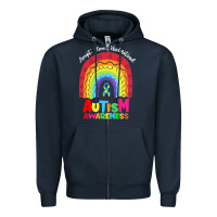 Navy autism awareness month t  shirt autism awareness rainbow accept unders Zipper Hoodie - DesignPulse