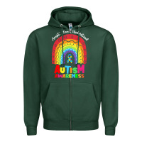 Sports Green autism awareness month t  shirt autism awareness rainbow accept unders Zipper Hoodie - DesignPulse