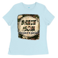 Baby Blue Brave mom from son up to son down Mother's Day Ladies Tee - FaDigitalArtStudio