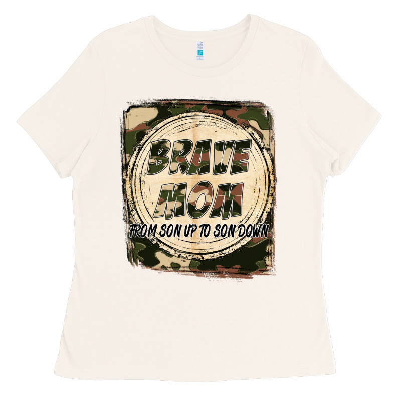 Brave Mom From Son Up To Son Down Mother's Day Ladies Tee by FaDigitalArtStudio | Teevron