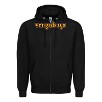 Black vengaboys Zipper Hoodie - DesignPulse