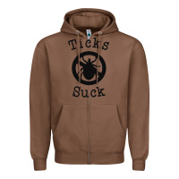 Chestnut ticks suck shirt lyme disease gift green awareness ribbon Zipper Hoodie - DesignPulse
